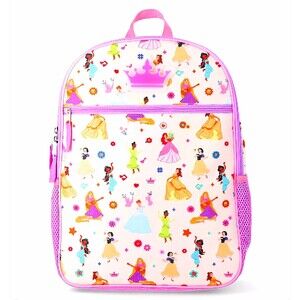 Disney Princess Backpack w Light Up Crown Pink & White School Travel BRAND NEW!